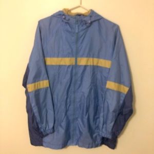 R & R vented windbreaker hooded jacket size XL